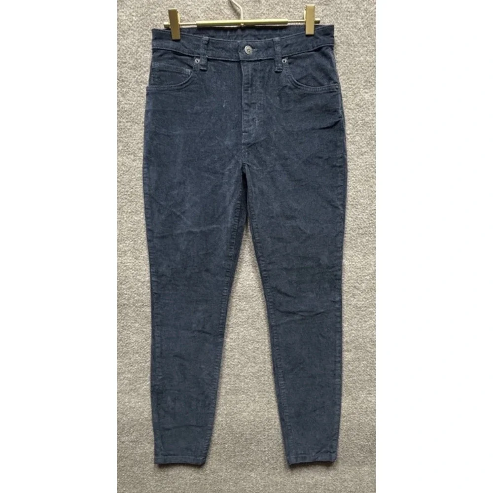 Patagonia Organic Cotton Everyday Cord Pants Women 27x28 Navy Blue NWT Outerwear